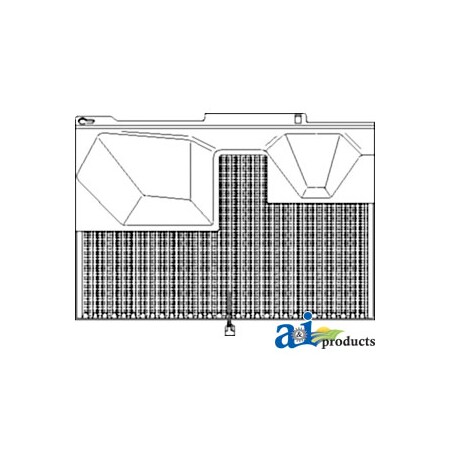 A & I Products Screen, Side (RH) 45.2" x27.7" x7.5" A-RE12879